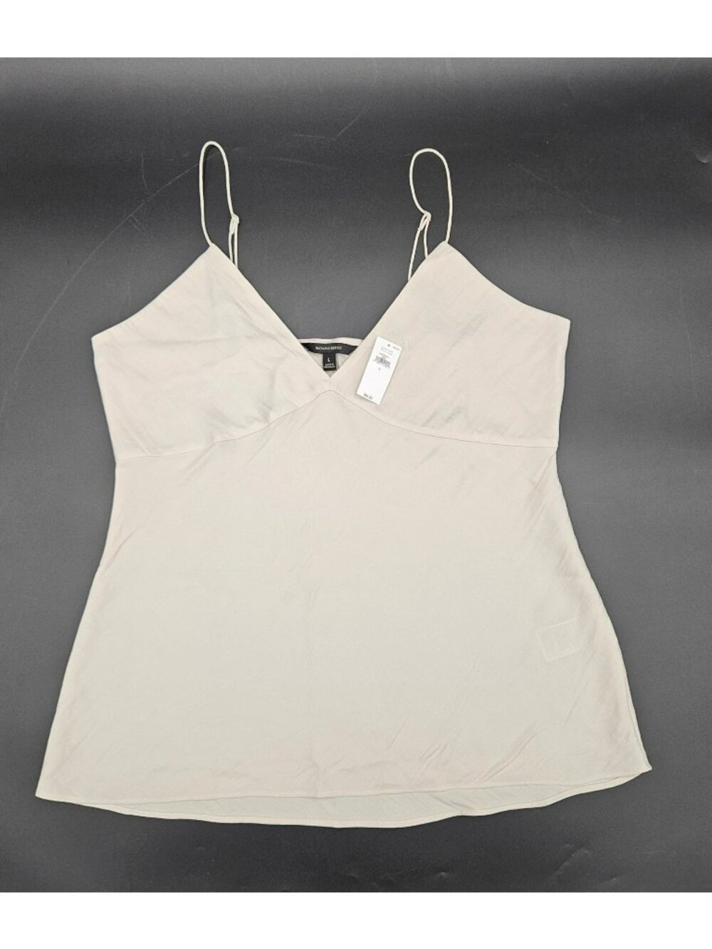 Baby doll Cami Banana Republic Satin VNeck Bias-Cut Camisole Tank Top $65 NWT L
